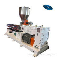 Parallel twin screw PVC profile making machine